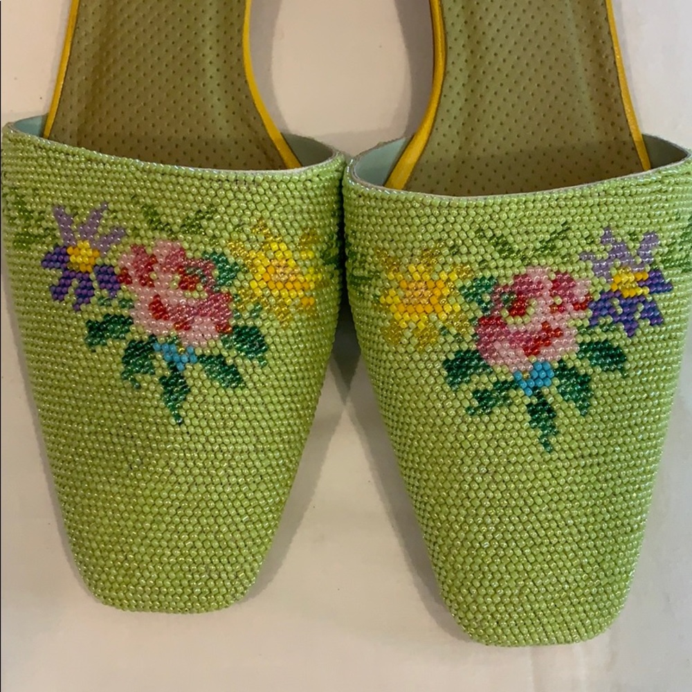 Hand Beaded Slides - Picture 2 of 5